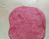 A picture of step 2 of Beetroot Kachori with Chicken curry.