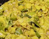 A picture of step 7 of Capsicum aloo.