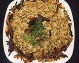 A picture of step 20 of Mujadara (Rice with Lentils and Caramelized Onions).