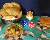 A picture of step 4 of Besan wale Aloo.