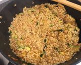 A picture of step 3 of Zucchini rice.