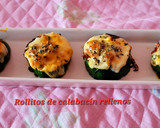 Foto del paso 9 de la receta: Rollitos de calabacín rellenos