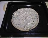 Spinach Alfredo pizza (homemade base) recipe step 7 photo