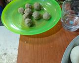 Foto langkah ke 2 dari resep Onde2 glowing isi kacang hijau.