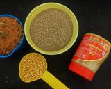 A picture of step 1 of Little millet Laddu.