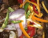 A picture of step 2 of Maqlooba rice.
