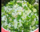 Masaledaar Green onion with potatoes recipe step 2 photo