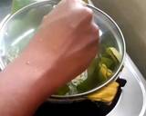 Banana leaf Green onion omelet recipe step 4 photo