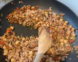 A picture of step 4 of Quinoa stuffed peppers.
