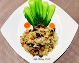 Hình bước làm 3 của món Cơm Chiên Nấm Chay🍄🥕