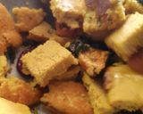A picture of step 11 of Dhokla chat chatore.