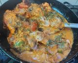 A picture of step 4 of Chicken Tikka Masala.