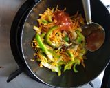 A picture of step 3 of Mexican Rice.