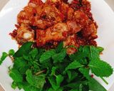 Hình bước làm 4 của món Thịt ba chỉ rang sả ớt