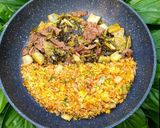 Hình bước làm 5 của món Cơm rang dưa bò