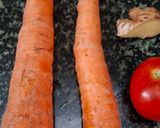 A picture of step 1 of Carrot tomato juice.