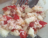 Foto del paso 4 de la receta: Ensalada de arroz,atún y melón con vinagreta de uva y cilantro