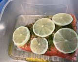 Une image de l'étape 9 de Queue de saumon citron et aneth.