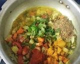 A picture of step 2 of Vegetable Masala Upma.