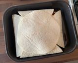 A picture of step 6 of Giant stuffed vegan tortillas.