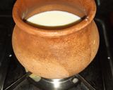 A picture of step 1 of Kulhad coffee.