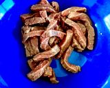 Une image de l'étape 1 de Bœufs aux oignons inspiration et saveurs asiatiques.