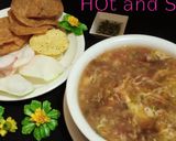 A picture of step 4 of Hot and sour soup.