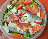 Foto langkah ke 4 dari resep Pepes ikan peda daun singkong di rice cooker.