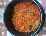 Foto langkah ke 6 dari resep Korean fried shirataki rice with cheese #siapramadan.