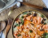 Foto langkah ke 9 dari resep Salmon Miso Nabe.