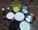 A picture of step 1 of Strawberry Cake - without Egg and Oven.