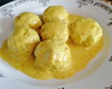 Foto del paso 8 de la receta: Albóndigas de berenjena y soja con salsa de curry