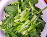 Foto del paso 1 de la receta: Hoja de mostaza al estilo chino