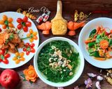 Hình bước làm 4 của món Hoa cỏ mùa Xuân