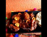 A picture of step 1 of Indie Platter of Chatpate Aloo, Minty Aloo Kebabs & Chicken Mayo.