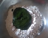 A picture of step 1 of Palak puri.