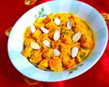 A picture of step 11 of Badami Paneer Korma.