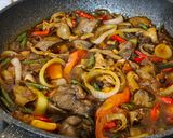 Foto langkah ke 8 dari resep Ati Ampela Usus Saus Pedas.