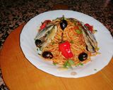 Une image de l'étape 4 de Spaghetti aux Sardine, olive noire.