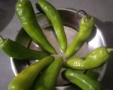 વઘારેલા મરચાં રેસીપી સ્ટેપ1ફોટો