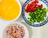Hình bước làm 1 của món Trứng chiên thập cẩm 🍳