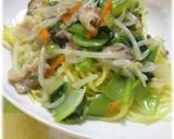 A picture of step 6 of Pork Belly and Bok Choy Stir-fry in Thickened Sauce.