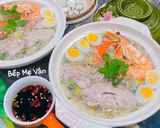 Hình bước làm 5 của món Súp tóc tiên óc heo,thanh cua và tôm