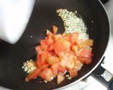 A picture of step 5 of Tomato and Camembert Cheese Pasta.