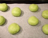 A picture of step 7 of Matcha and White Chocolate Buns Bread Machine Version.