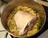 Une image de l'étape 4 de Jarret de Porc 1/2 sel et Chou vert et carottes braisés.