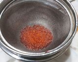 A picture of step 3 of Kesar Pista Thandai.