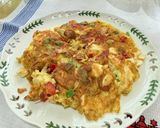 Gambar langkah 4 resipi 👩🍳Telur Dadar Tauhu Keras.