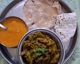 A picture of step 6 of Tindora masala.