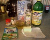 A picture of step 1 of sunshine's baked oyster crackers.